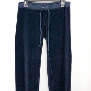 Juicy Couture Velour Navy Blue Athletic Pant